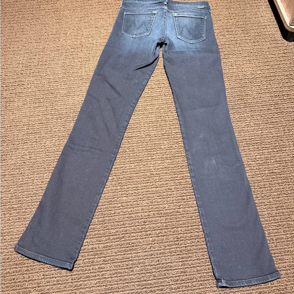 Classic Mother Denim “The Rascal” Indigo Skinny Jeans - Picture 4 of 7